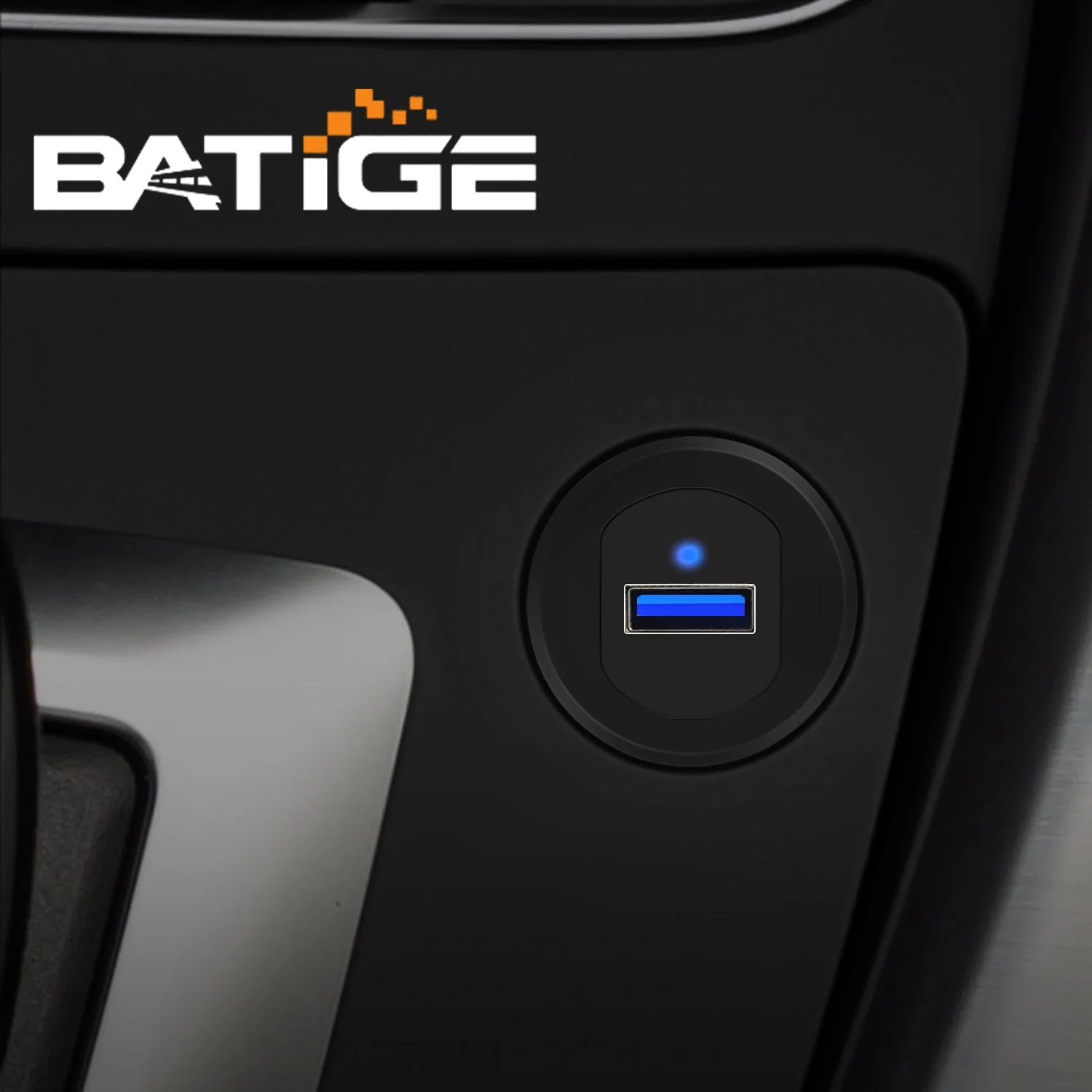 BATIGE Alloy Single Port USB 3.0 Dashboard Port Car Mount Flush Cable, Male to Female Waterproof Extension Cable for Car Truck Boat Motorcycle with LED Indicator - 3ft - Image 7