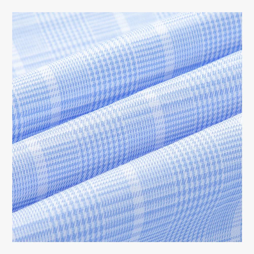 WYMAPLE Cotton Plaid Shirt Buttoned Down Shirt Slim Fit Business Dress Shirts Men's Long Sleeve wear Spring, Autumn and Winter - Image 4