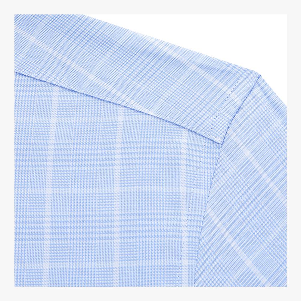 WYMAPLE Cotton Plaid Shirt Buttoned Down Shirt Slim Fit Business Dress Shirts Men's Long Sleeve wear Spring, Autumn and Winter - Image 6