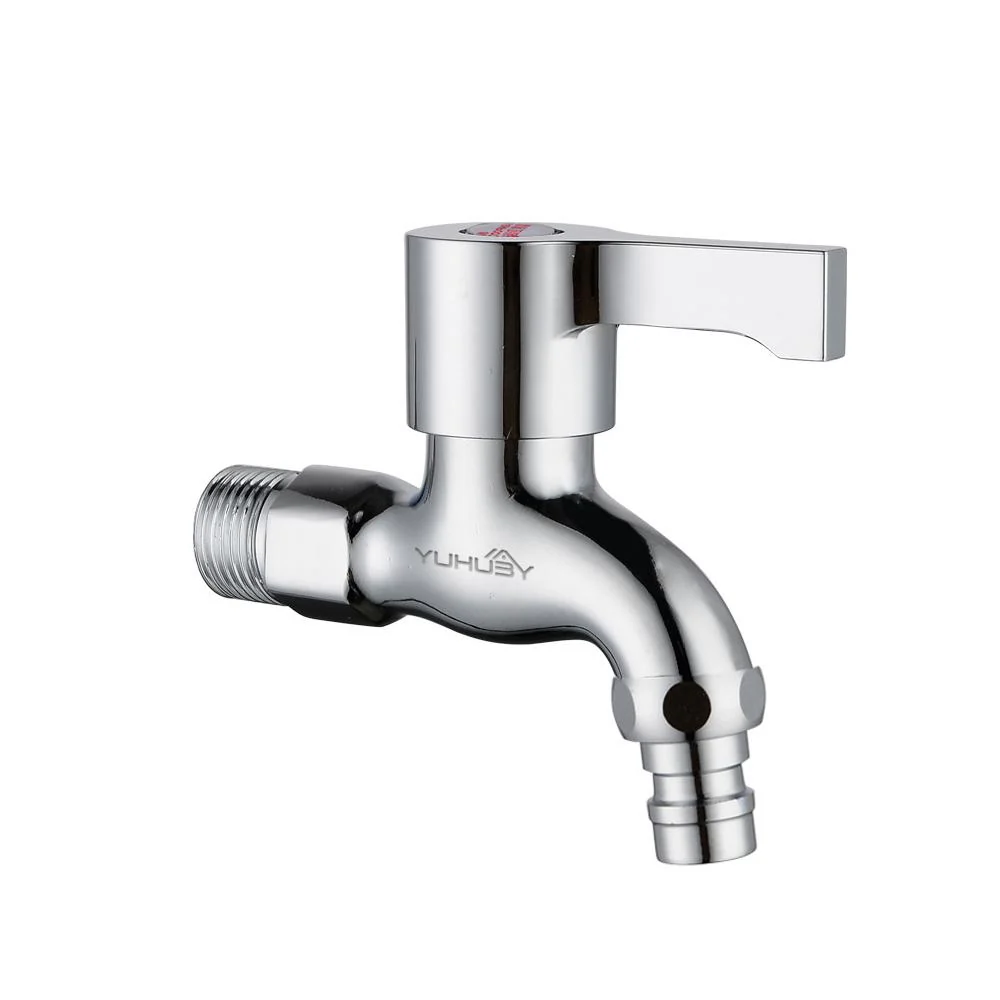 YUHUBY Faucet Wall Mounted Washing Machine Taps Single Handle Cold Thickened Copper Core Universal Chrome - Image 3