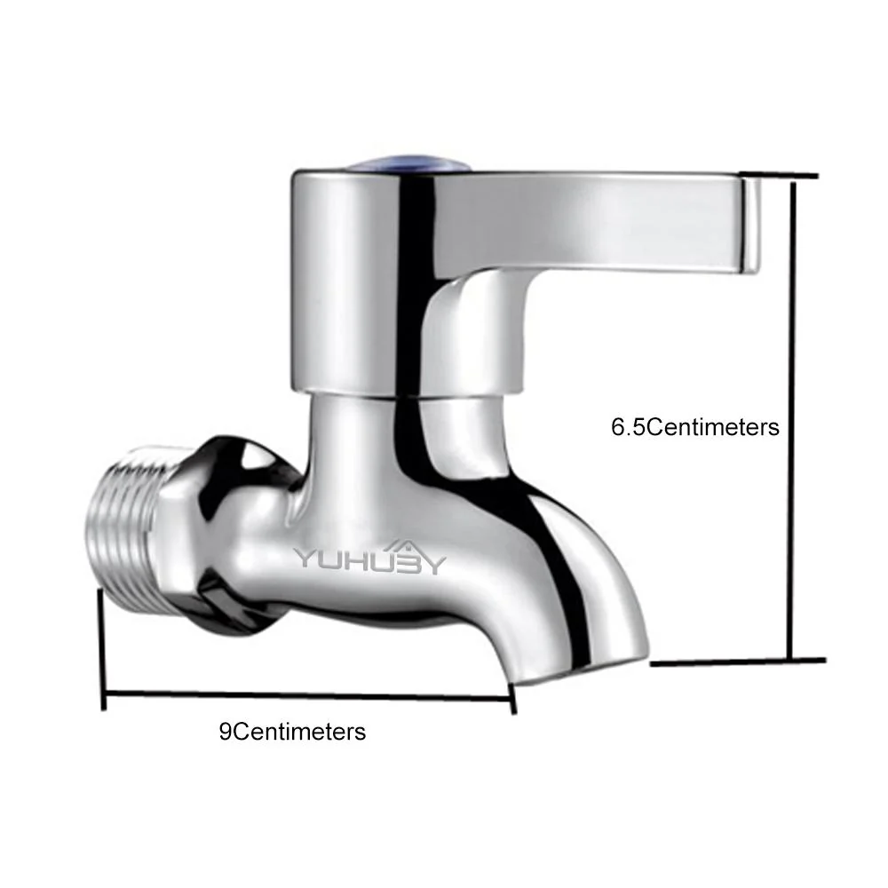 YUHUBY Faucet Wall Mounted Washing Machine Taps Single Handle Cold Thickened Copper Core Universal Chrome - Image 5